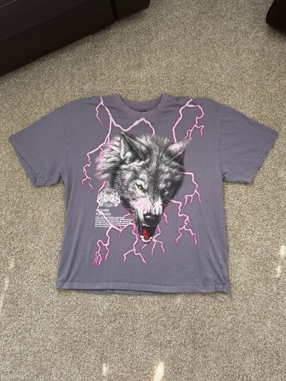Darc Sport Wolves Club Tee XXL Lightning AOP American Thunder Wolves Limited